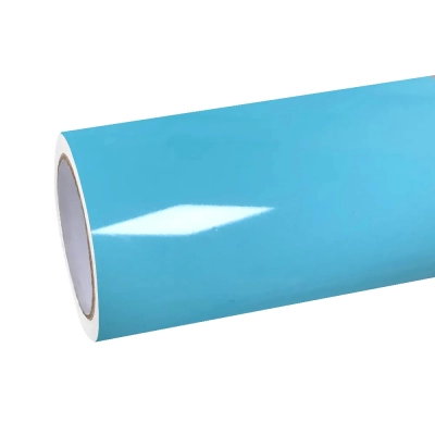 Super Gloss Tanager Blue Car Vinyl Wrap 01