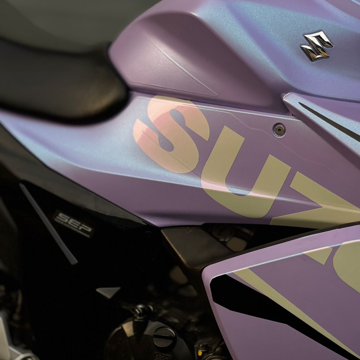 BMW Gloss Ceramics Lavender Blue Car Vinyl Wrap