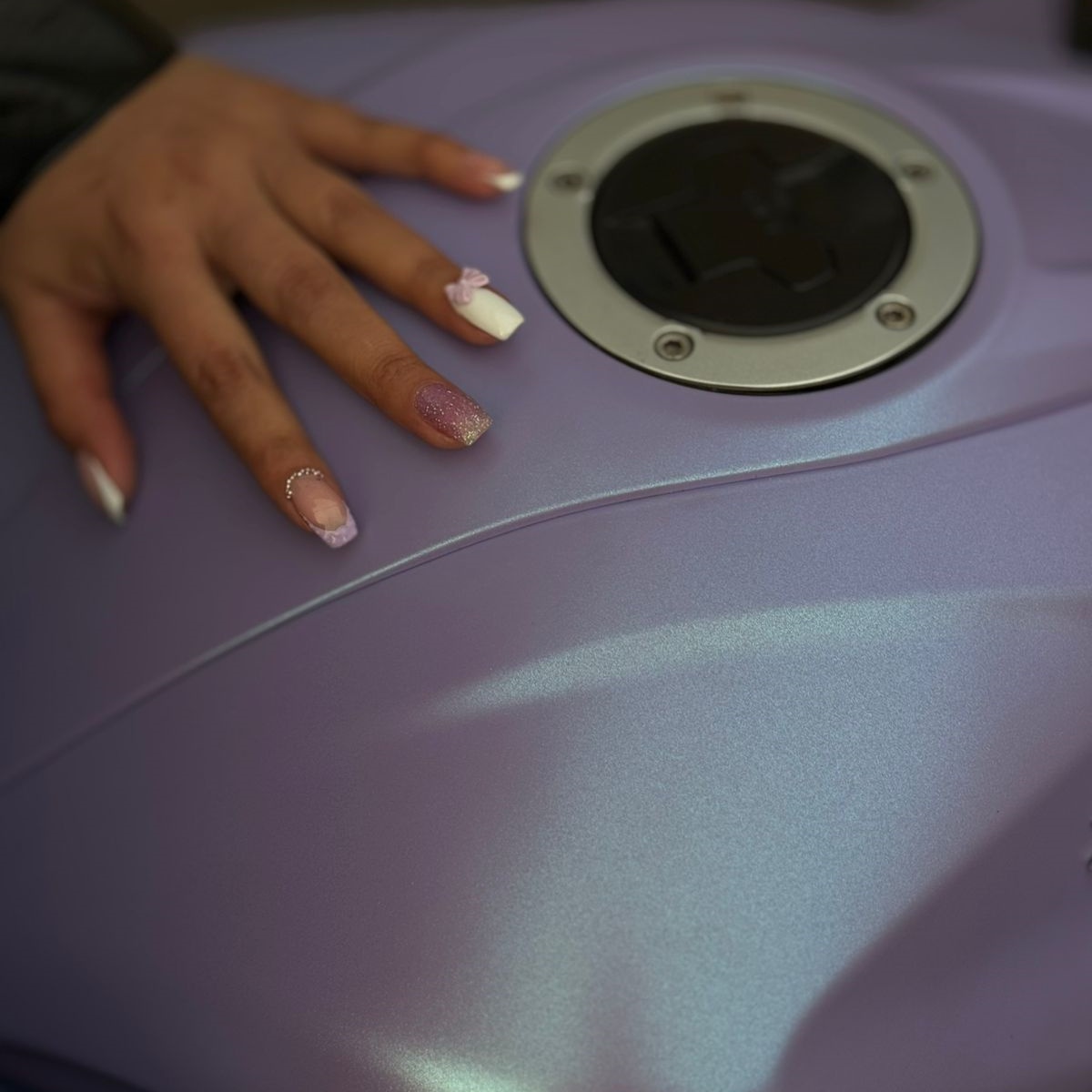 BMW Gloss Ceramics Lavender Blue Car Vinyl Wrap