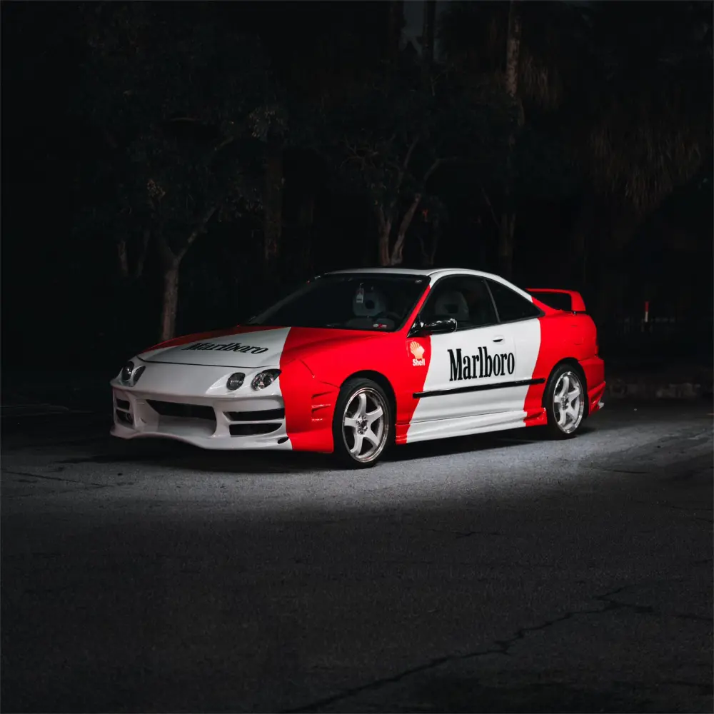 Marlboro Racing Customized Car Vinyl Wrap