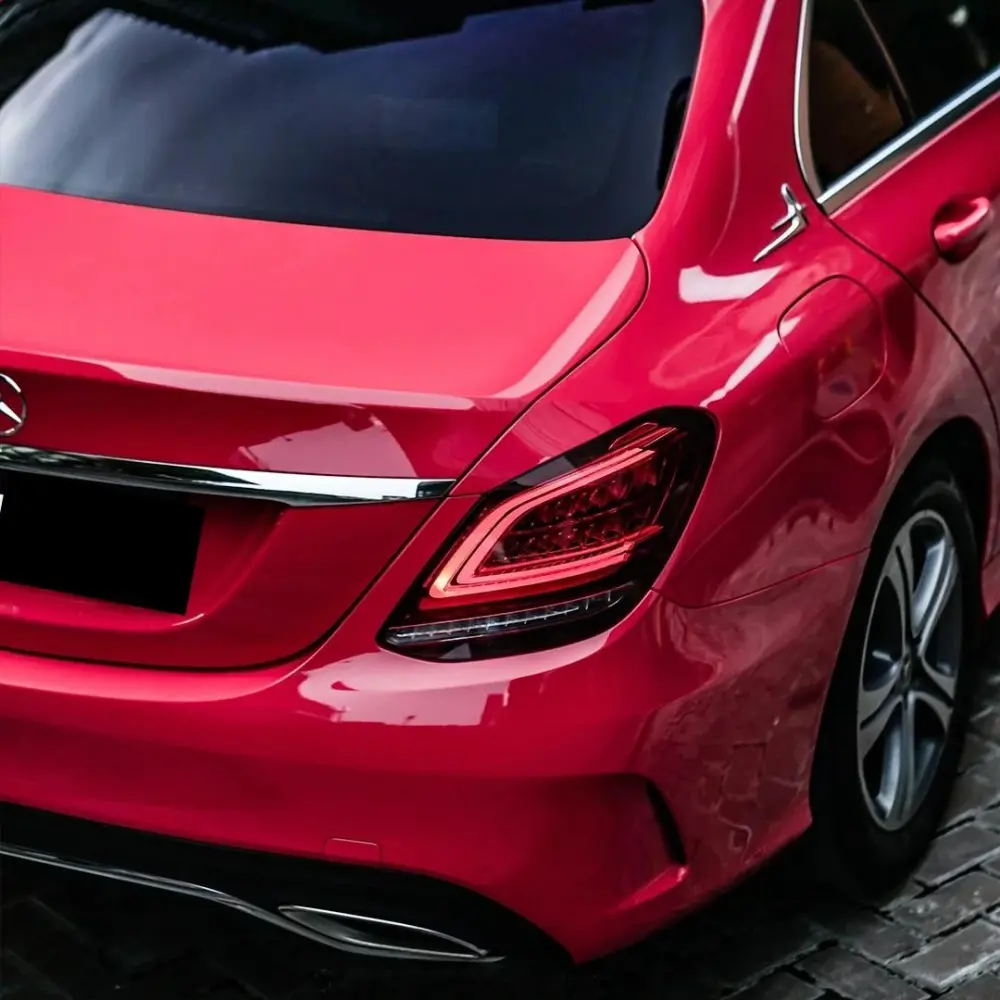 Tesla Glossy Strawberry Red Car Vinyl Wrap