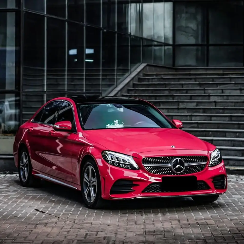 Tesla Glossy Strawberry Red Car Vinyl Wrap