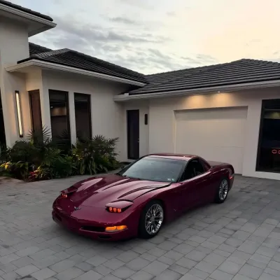 PET Gloss Glaze Pagoda Red Car Vinyl Wrap 02