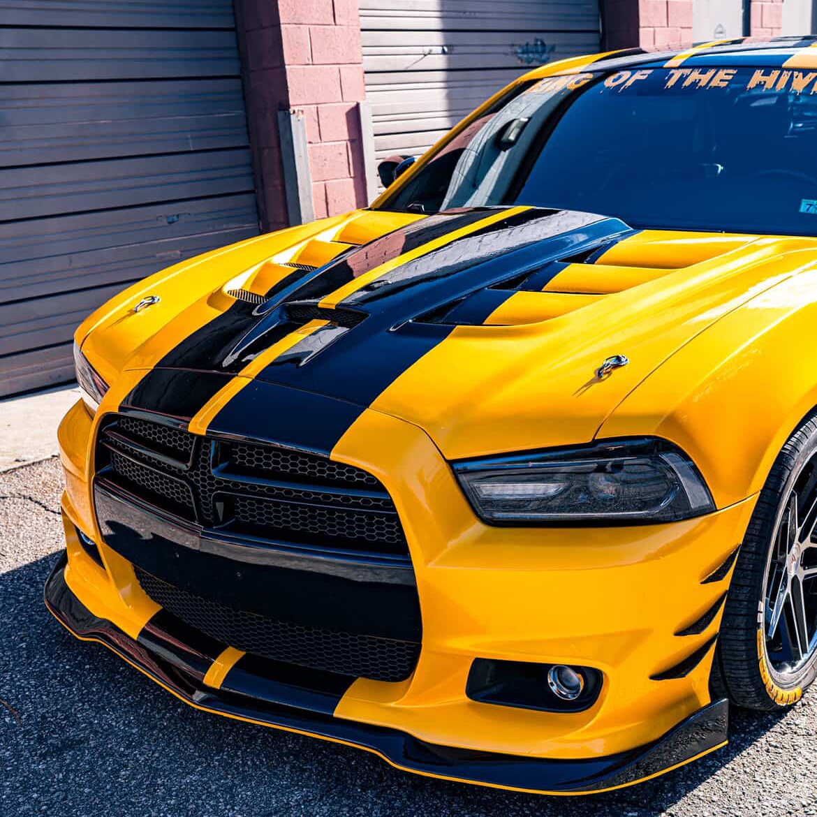 NIO Gloss PET Metal Paint Yellow Car Vinyl Wrap