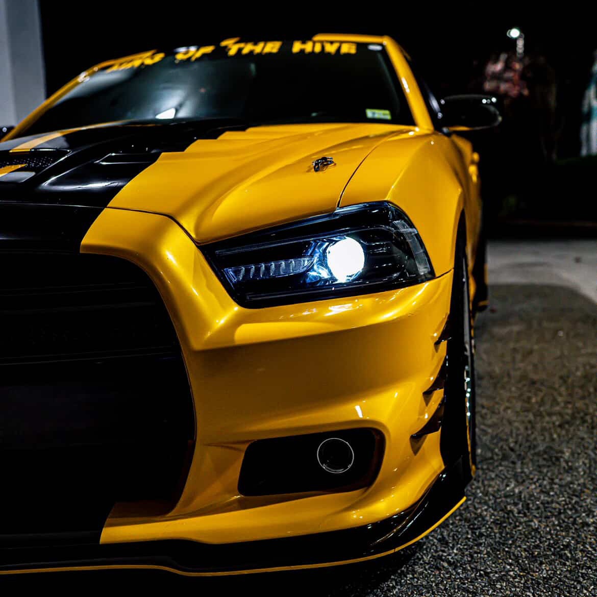 NIO Gloss PET Metal Paint Yellow Car Vinyl Wrap