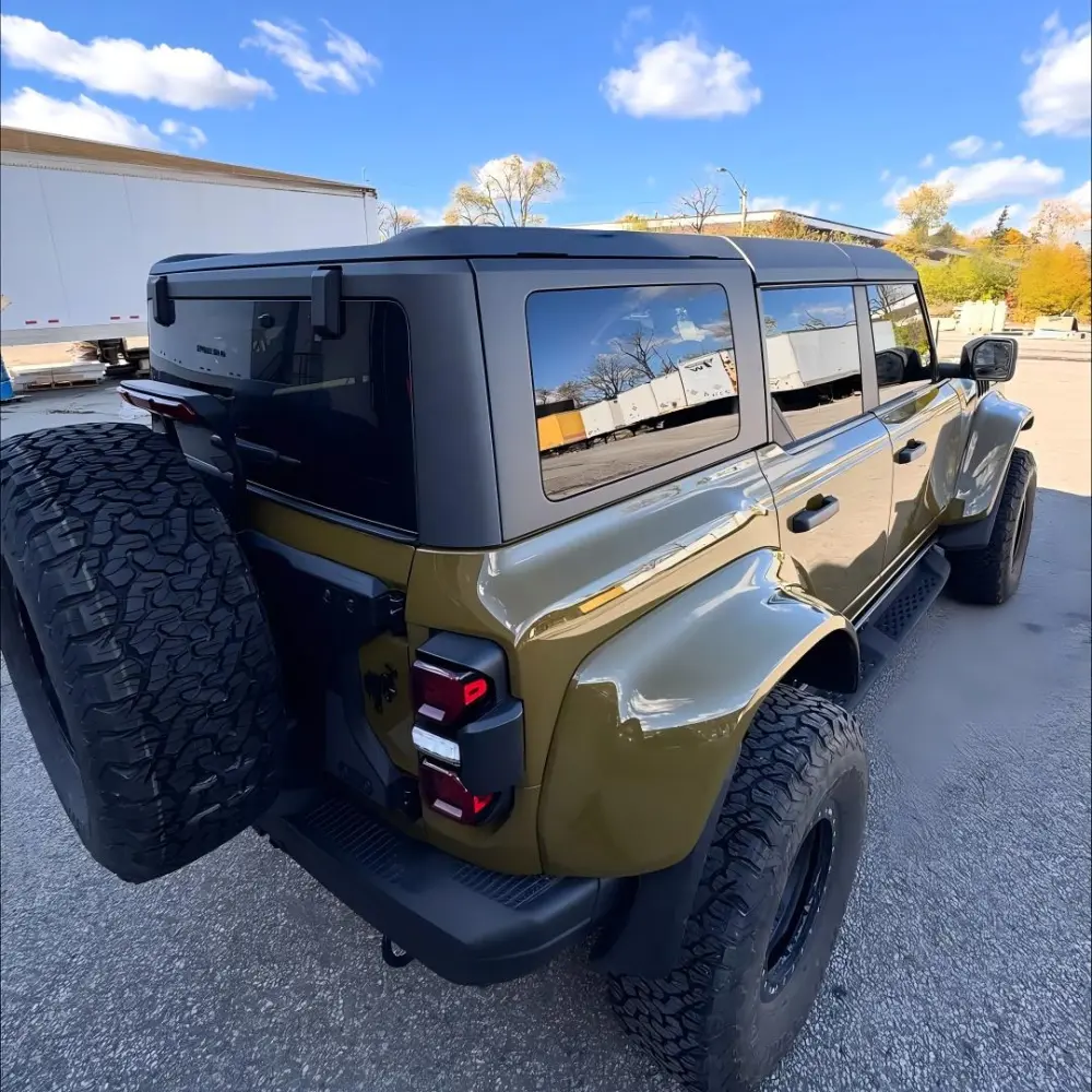 TPU Gloss Military Green Car Vinyl Wrap
