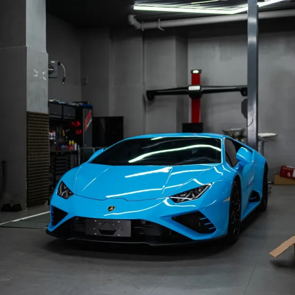 Gloss Crystal Blue Sky Car Vinyl Wrap