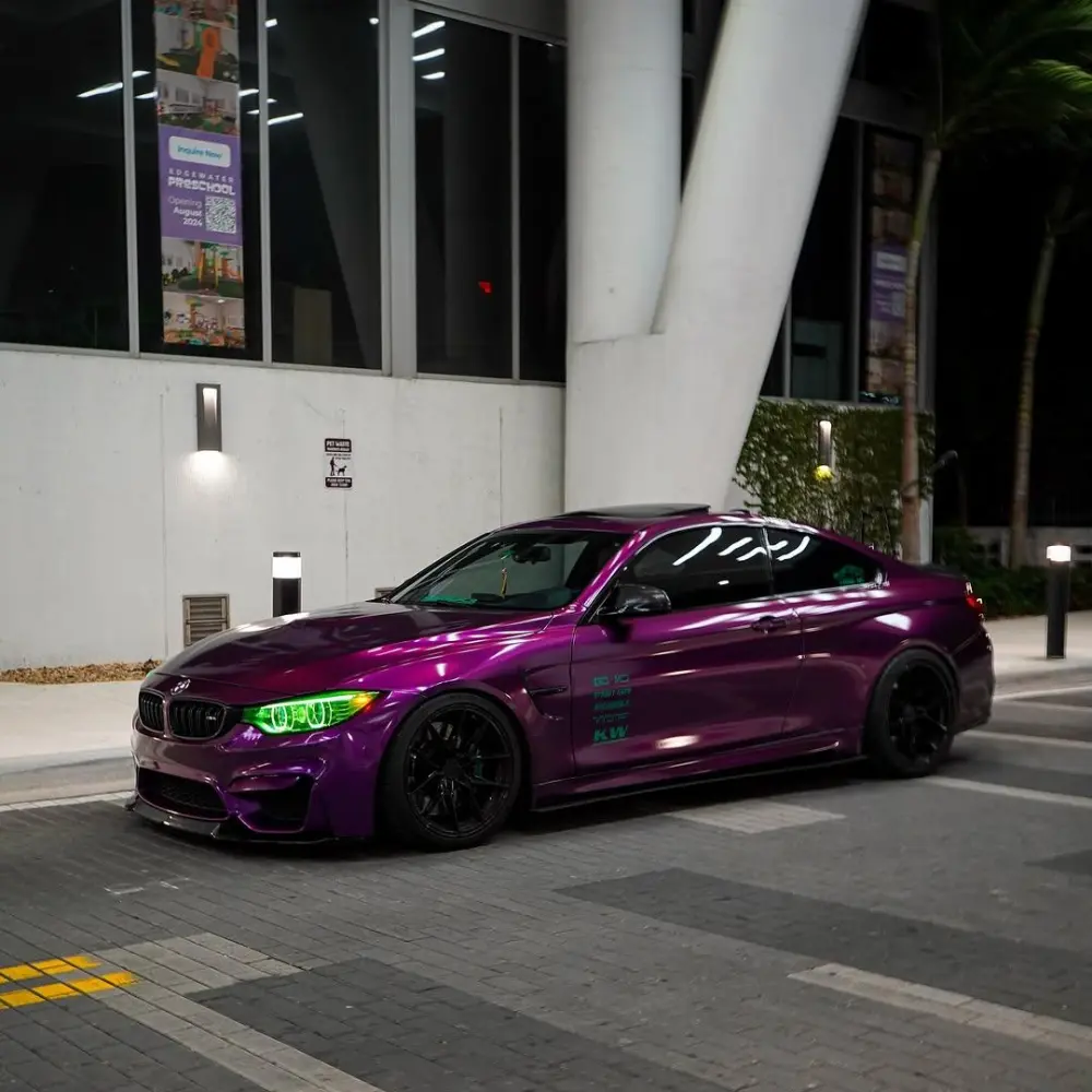 Gloss Metallic Grape Purple Car Vinyl Wrap