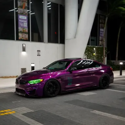 Gloss Metallic Grape Purple Car Vinyl Wrap 02