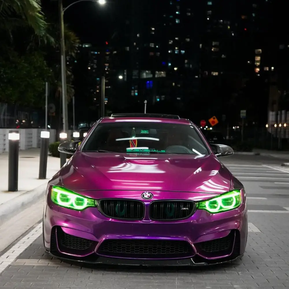 Gloss Metallic Grape Purple Car Vinyl Wrap