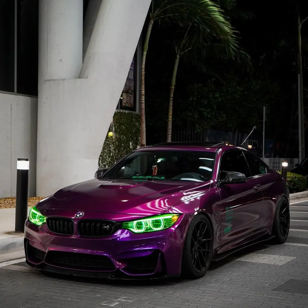 Gloss Metallic Grape Purple Car Vinyl Wrap