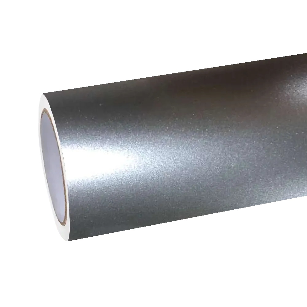 PET Benz Gloss Metallic GT Silver Car Vinyl Wrap