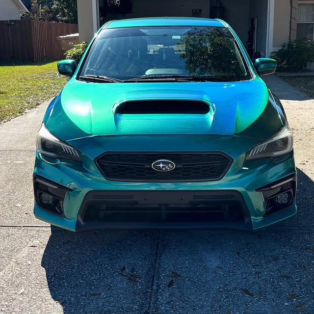 Rainbow Holographic Green Car Vinyl Wrap