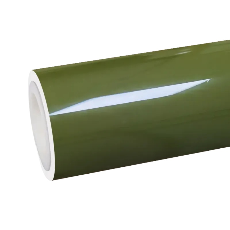 TPU Gloss Military Green PPF Car Vinyl Wrap