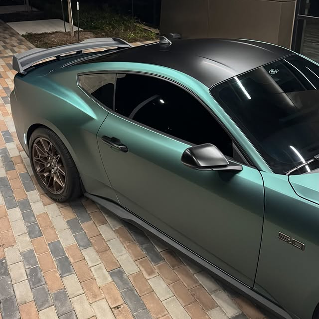 Ultra-Matte Midnight Green Car Vinyl Wrap