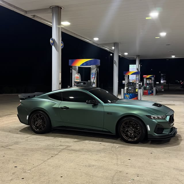 Ultra-Matte Midnight Green Car Vinyl Wrap