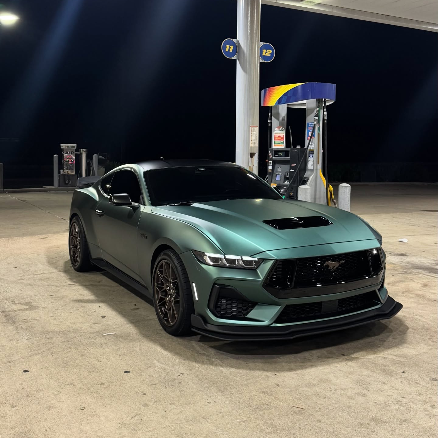 Ultra-Matte Midnight Green Car Vinyl Wrap