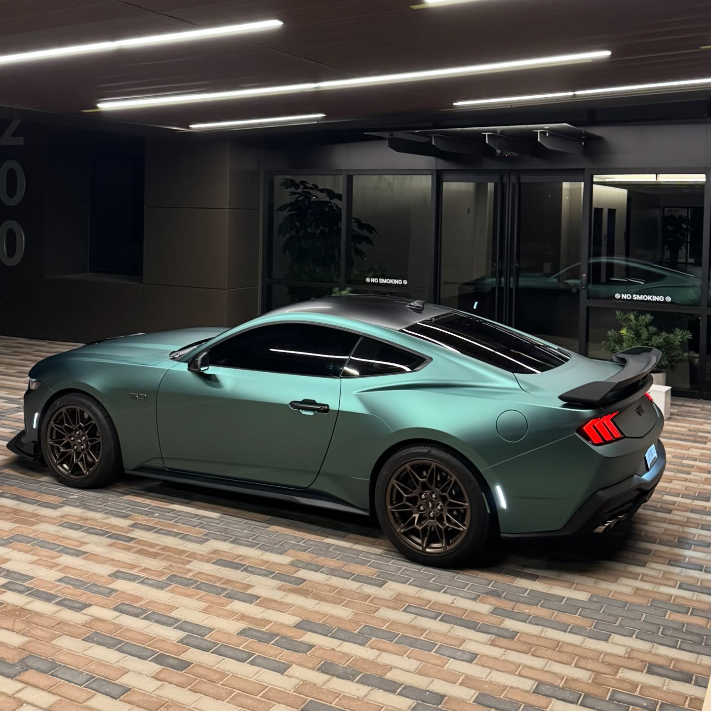 Ultra-Matte Midnight Green Car Vinyl Wrap