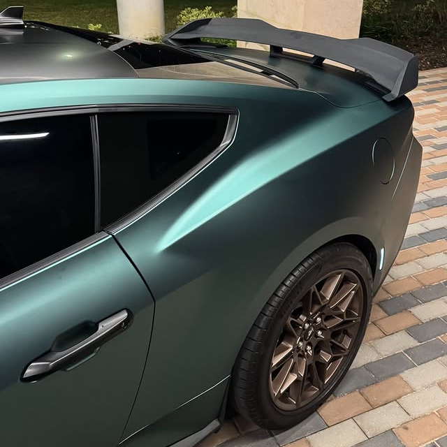 Ultra-Matte Midnight Green Car Vinyl Wrap
