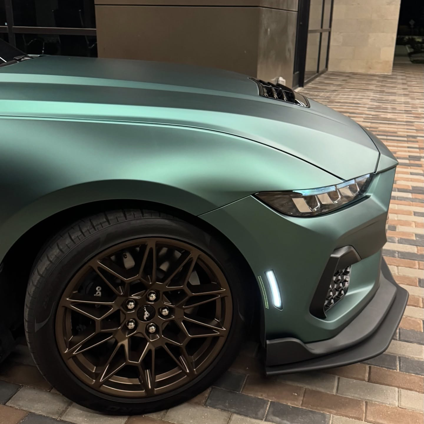 Ultra-Matte Midnight Green Car Vinyl Wrap