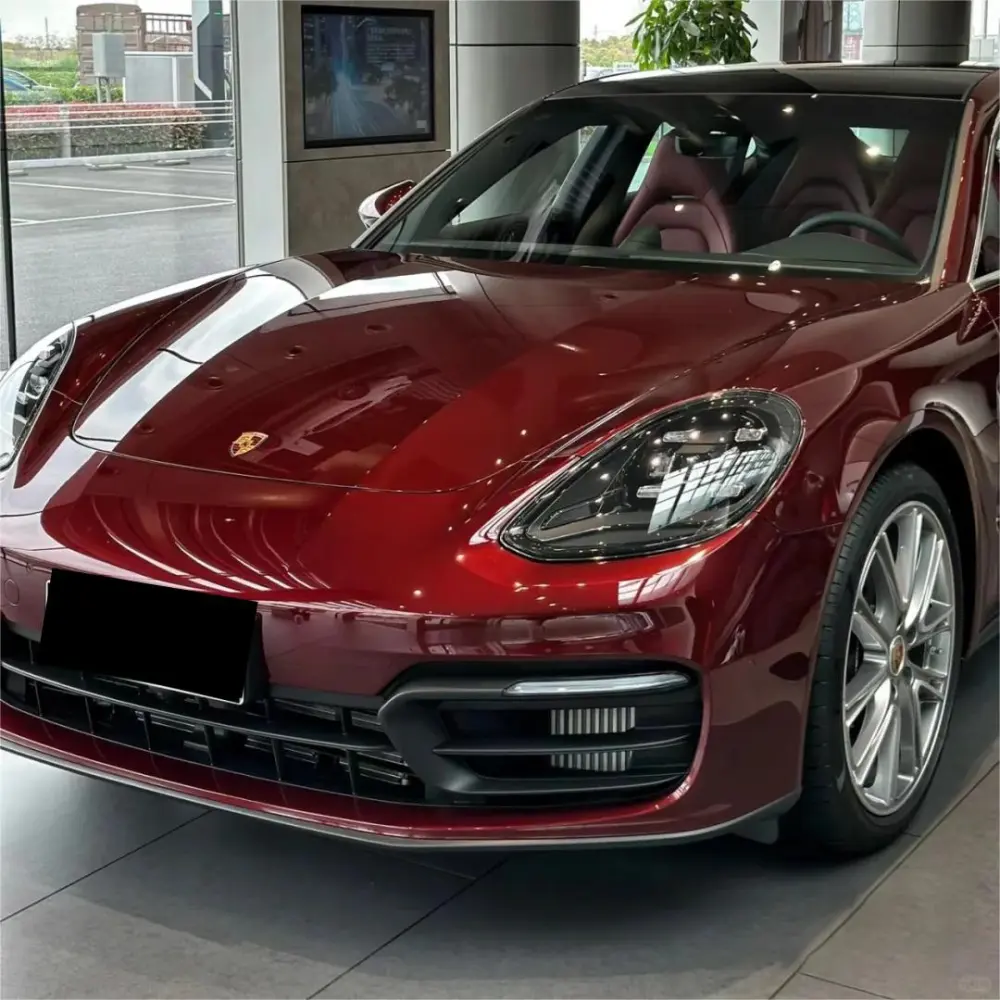 Tesla Gloss PET Cherry Red Car Vinyl Wrap