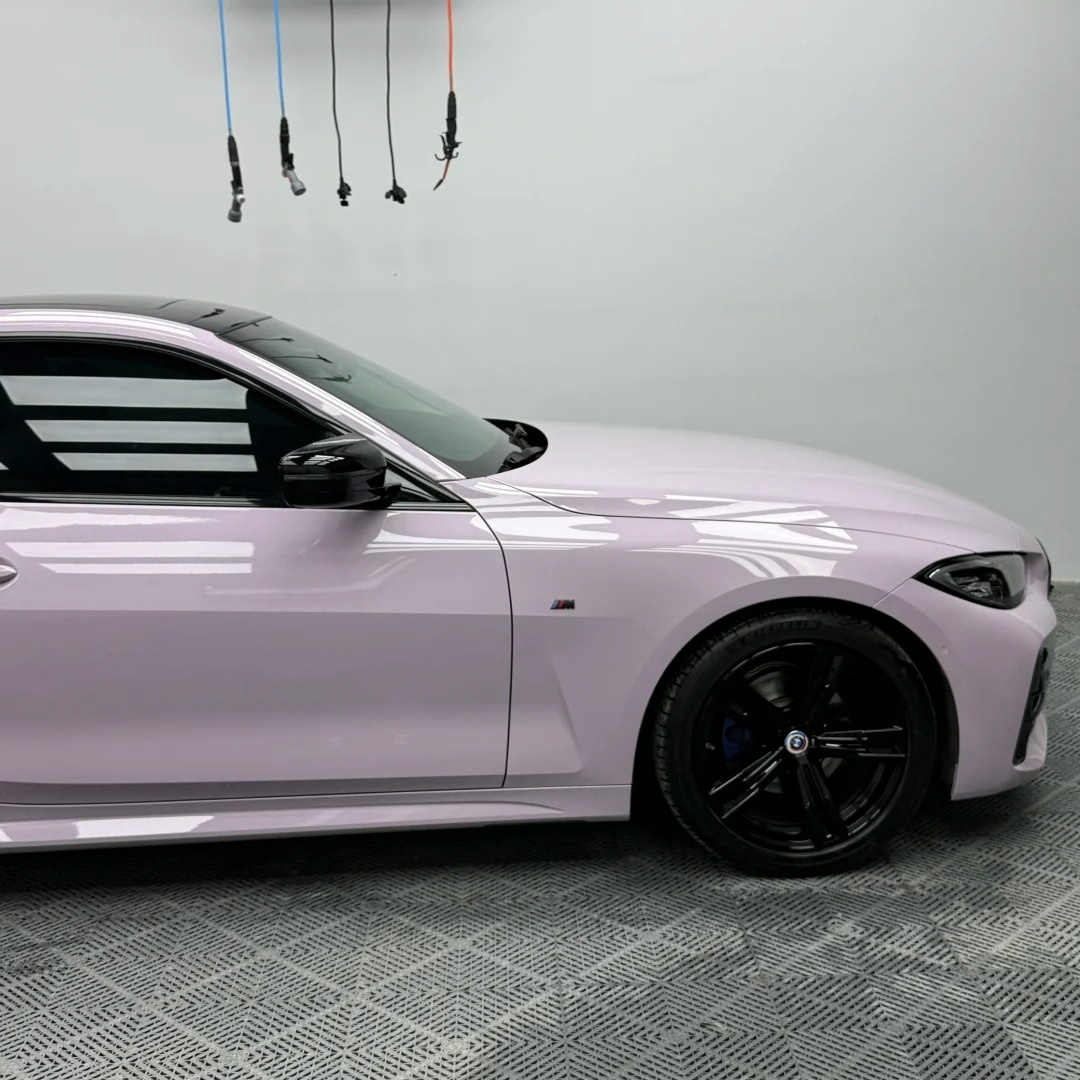 Gloss Misty Gray Purple Car Vinyl Wrap