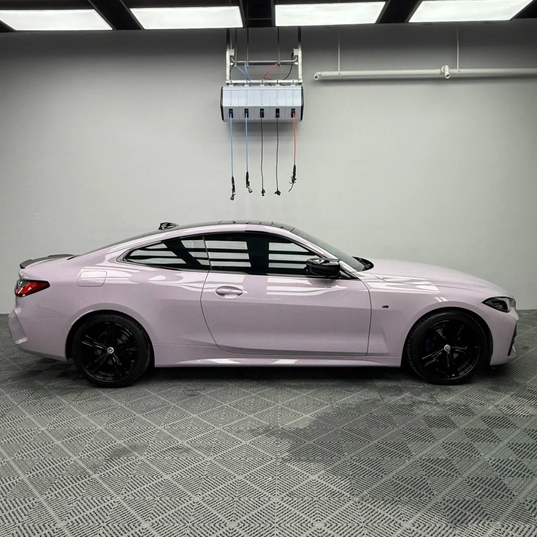 Gloss Misty Gray Purple Car Vinyl Wrap