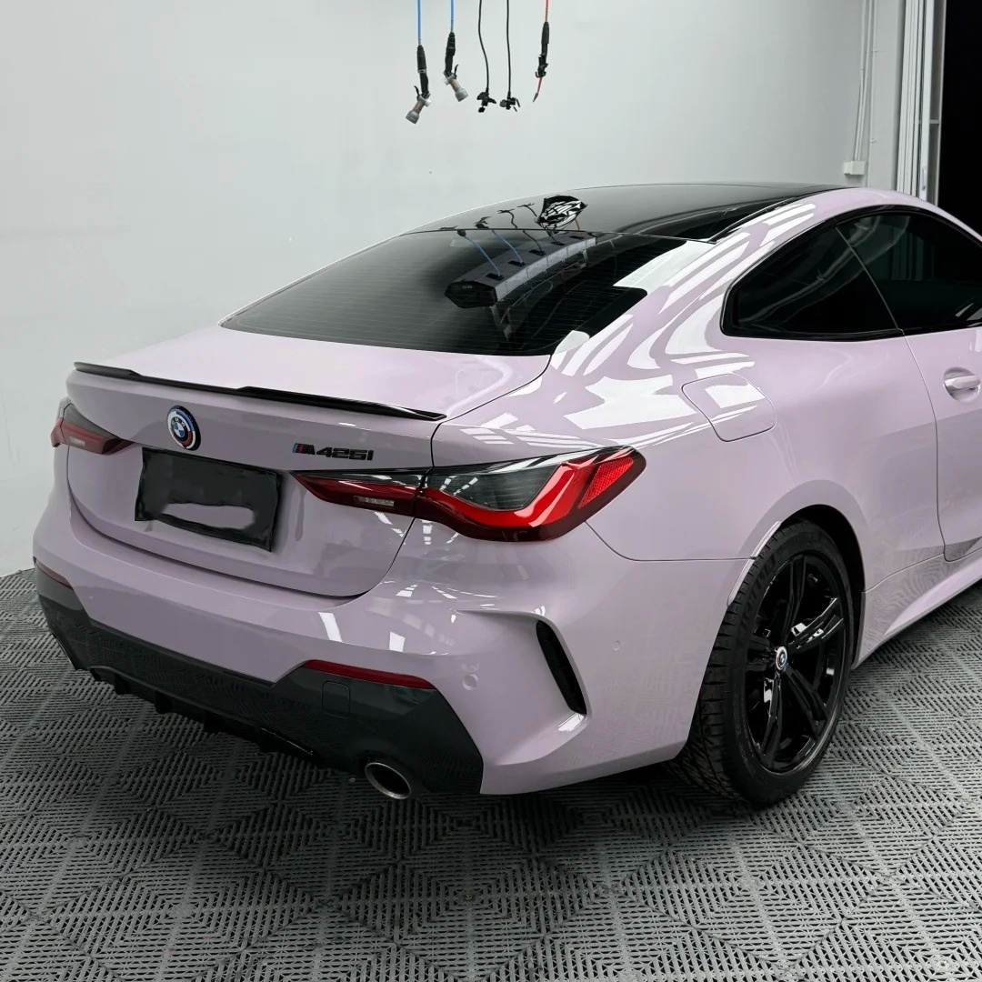 Gloss Misty Gray Purple Car Vinyl Wrap