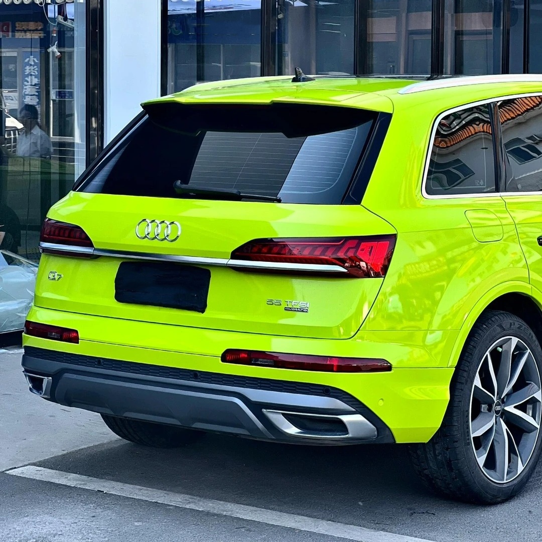 Gloss Crystal Bur Green Car Vinyl Wrap