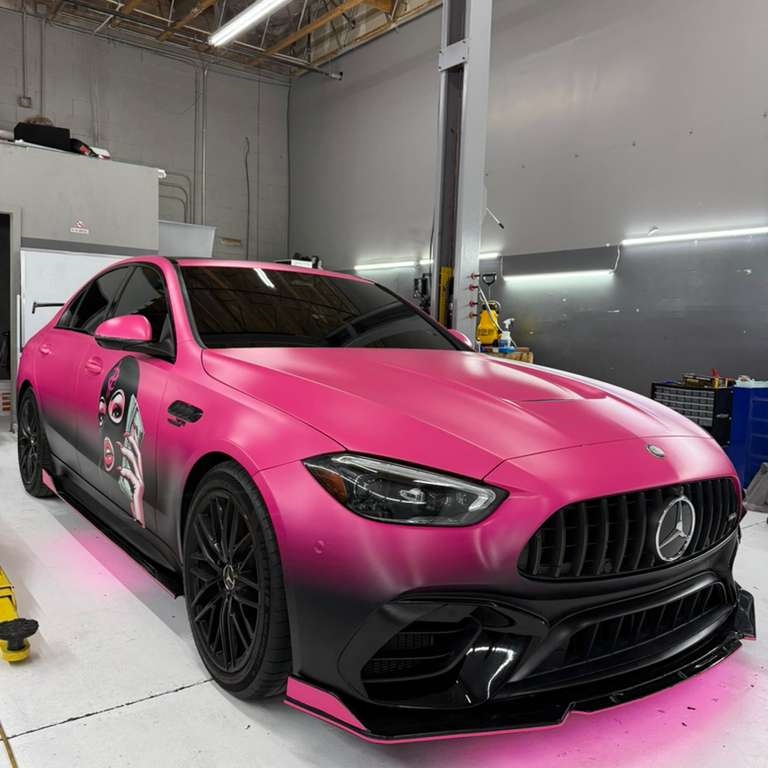 Masked Wealthy Girl Customized Car Vinyl Wrap