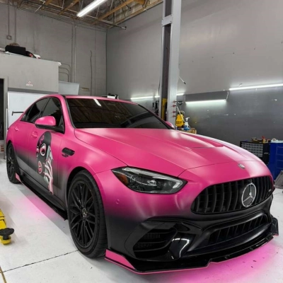 Masked Wealthy Girl Customized Car Vinyl Wrap 02