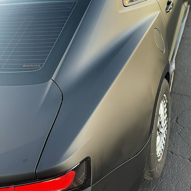 Matte Black Car Vinyl Wrap