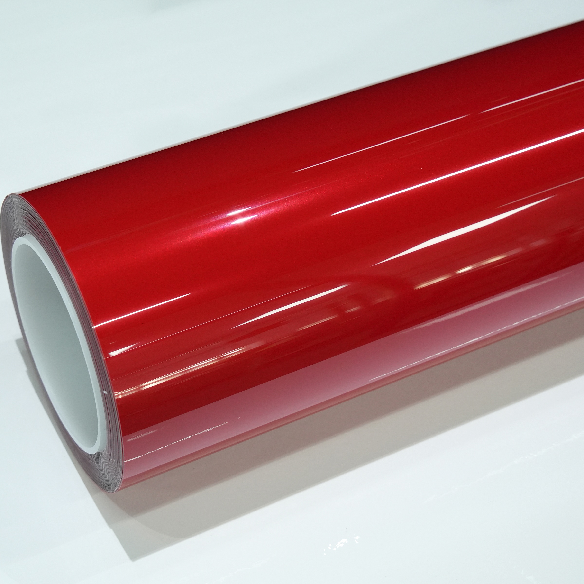 TPU Gloss Magic Flame Gold Red PPF Car Vinyl Wrap