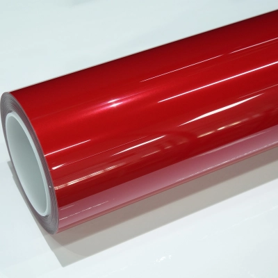 TPU Gloss Magic Flame Gold Red PPF Car Vinyl Wrap 01