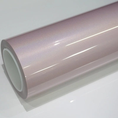 TPU Glossy Laser Light Pink PPF Car Vinyl Wrap 01