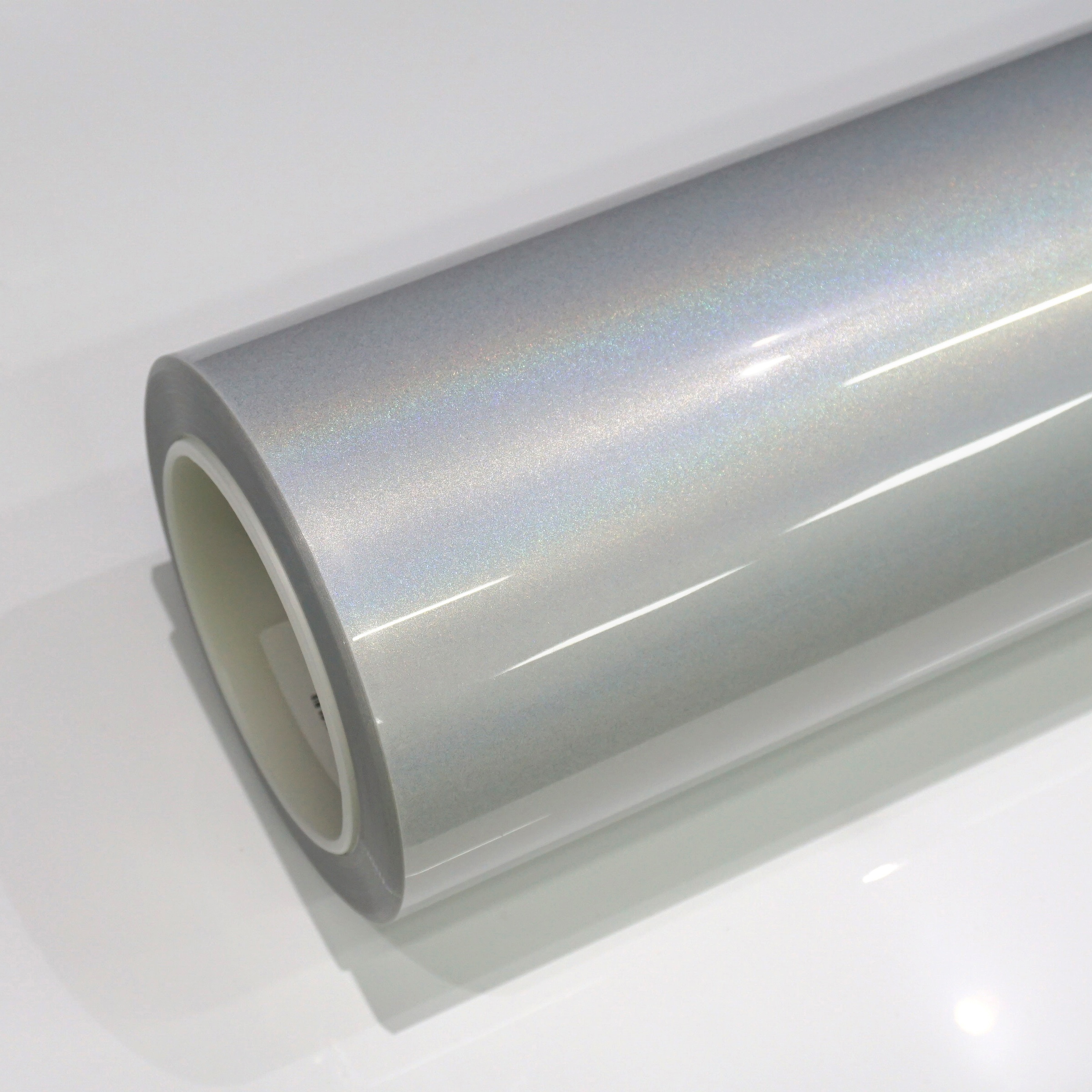 TPU Glossy Laser White PPF Car Vinyl Wrap