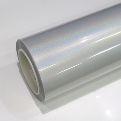 TPU Glossy Laser White PPF Car Vinyl Wrap 01