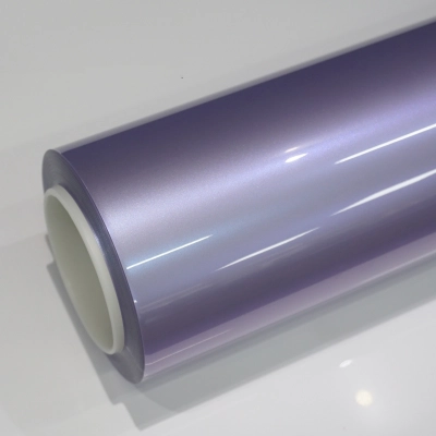 TPU Metallic Crystal Silver Phantom Purple PPF Paint Protection Film 01