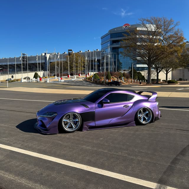 Viola Purple Car Vinyl Wrap