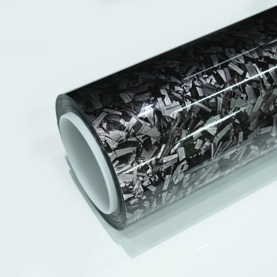 TPU Flower Carbon Silver Paint Protection Film 01