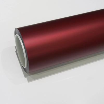 TPU Ghost Chrome Romanee Red Paint Protection Film 01