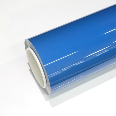 TPU Glossy Streamer Blue Paint Protection Film 01