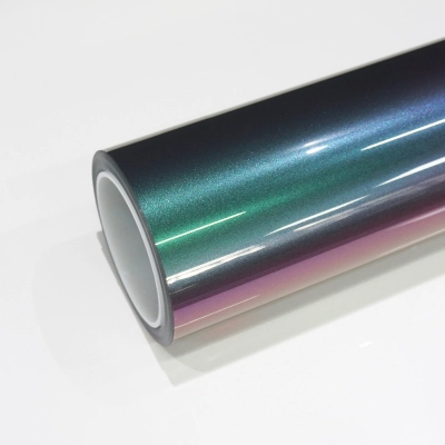 TPU Glossy Grass Green Red Paint Protection Film 01