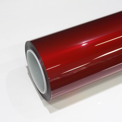 TPU Liquid Metallic Cherry Red Paint Protection Film 01