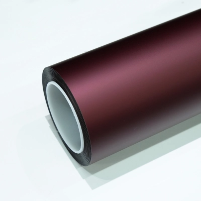 TPU Matte Liguid Metallic Dracaena Red Paint Protection Film 01