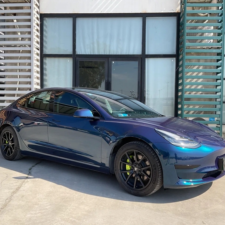 TPU Liguid Metal Blue Paint Protection Film