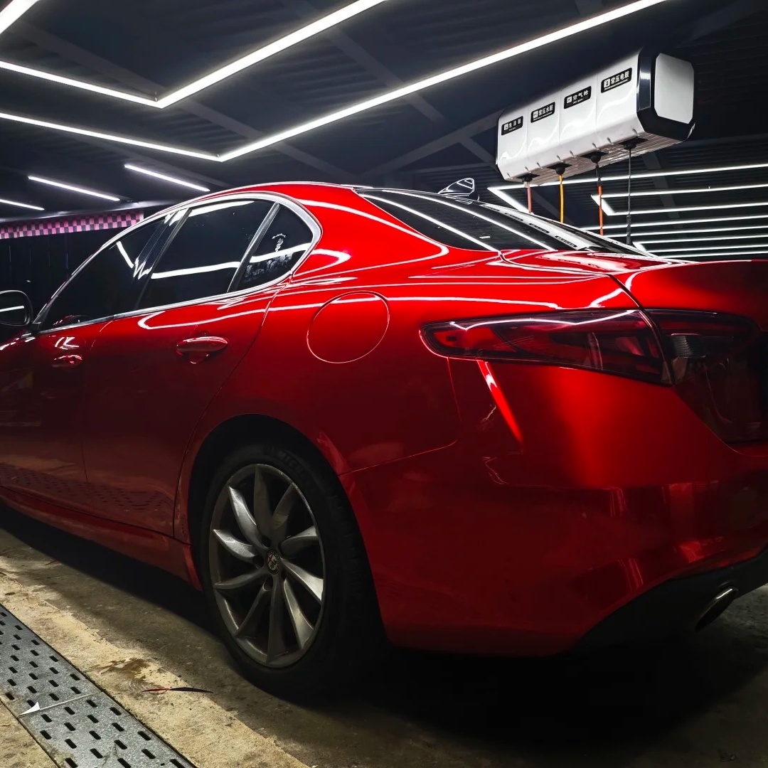 TPU Liquid Metallic Cherry Red Paint Protection Film