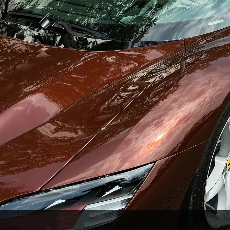 TPU Liquid Metallic Coffee Brown Paint Protection Film
