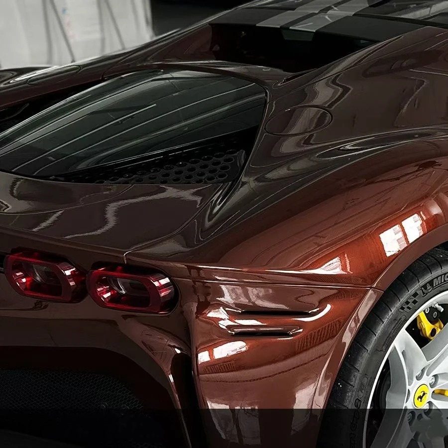 TPU Liquid Metallic Coffee Brown Paint Protection Film