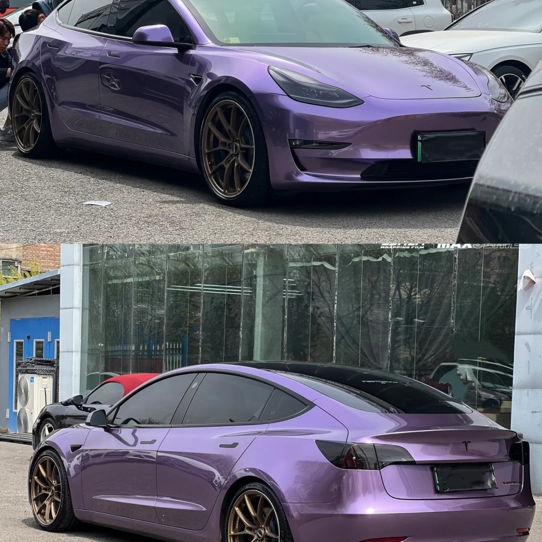 TPU Liquid Metallic Loganberry Purple Paint Protection Film